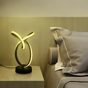 Unique LED Bedside Lamp Touch Lamp Dimmable LED Table Lamp Adjustable Lighting - Picture 1 of 24