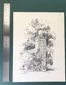 Principios de 1900 Edward Caswell N. Y. Ilustración Puerta Jardín - Imagen 1 de 2