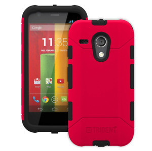 NEW Trident Motorola Case Red Rugged Cover for Moto G 1st Gen XT1028 XT1031