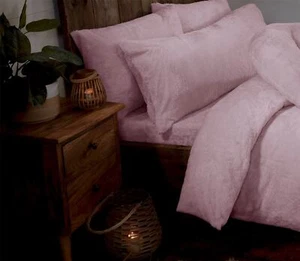 Blush Pink Teddy Fleece Fell Kuschelig Warm Spannbettlaken, Thermo Bettwäsche 30cm - Bild 1 von 5