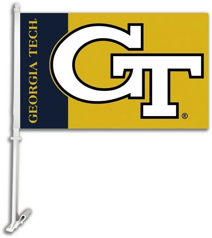 GEORGIA TECH YELLOW JACKETS NCAA LICENSED CAR FLAG FREE SHIPPING Cover