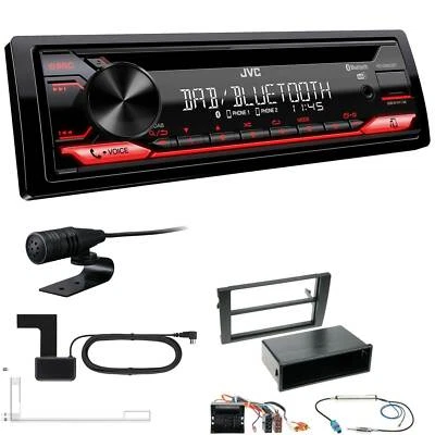 JVC KD-DB622BT DAB inkl Antenne Bluetooth Einbauset für Audi A4 2002-2009 Bose - Bild 1 von 4