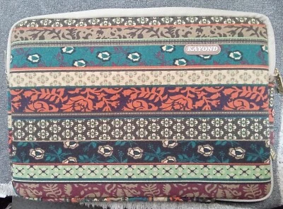 NWT Kayond Bohemian Style Canvas Laptop Sleeve 2 Pocket - Image 1 of 3