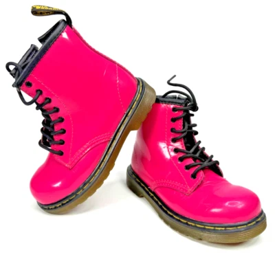 Botas con cordones Dr. Martens Air Wair Brooklee rosas juveniles niñas AW004 talla US9 niños Foto 1 de 4