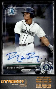 2017 Bowman Chrome CPA-BB Bryson Brigman Prospect Autographs Seattle Mariners - Picture 1 of 2