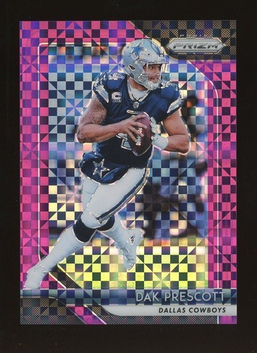 2018 Panini Purple Power Plaid Prizm #145 Dak Prescott Dallas Cowboys 28/49