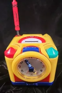Crayola Buntstifte Würfel Radio Wecker Sammlerstück Zeit 1999 Vintage Binney Smith - Bild 1 von 10