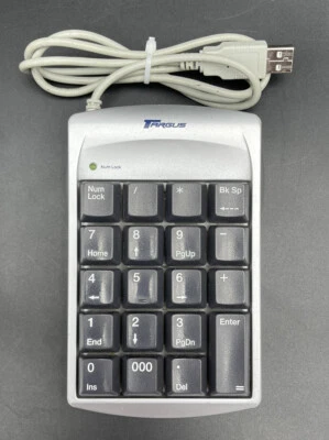 Targus PAUK10 USB Wired Numbered Numeric Keyboard Keypad Silver Dark Gray - Image 1 of 4