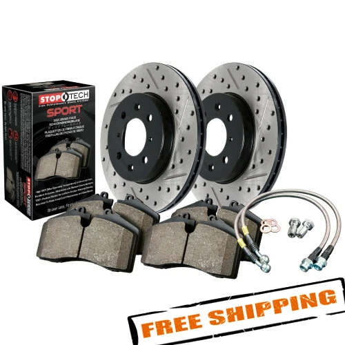 Kit de freno delantero StopTech 978.44016F Sport perforado y ranurado para 13-16 Scion FR-S Foto 1 de 2