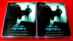 Agatha Christie The 7/Seven Dials Mystery 4-Tape UNAB Audio Book Emilia Fox - Picture 1 of 3