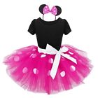 Kids Girls Minnie Mouse Toddler Dress Up Tutu Dress Birthday Party Fancy Costume