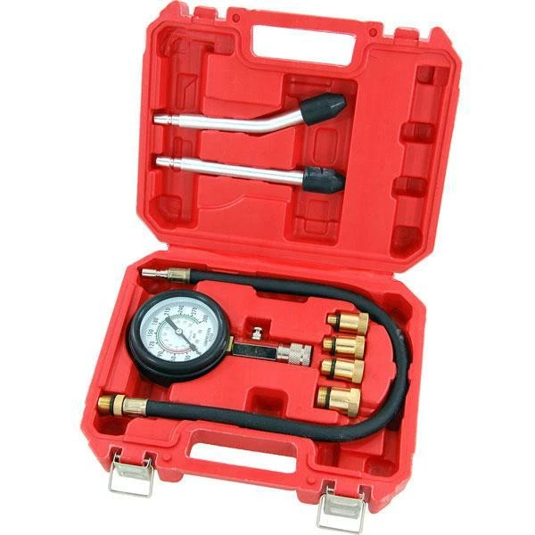 Petrol Engine Compression Tester Kit Cylinder Leakage Test Tool