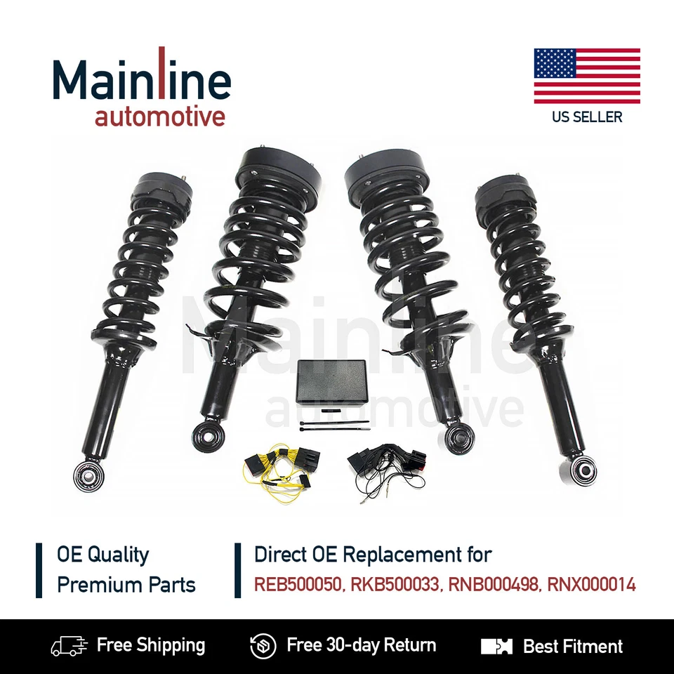 Air Strut to Coil Spring Conversion Kit for Land Rover LR3 & LR4 WITH BYPASS EBM Foto 1 de 4