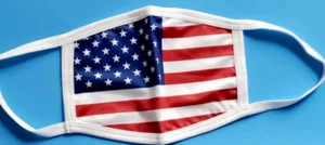 Reusable Cloth FaceMask 😷 Washable-Dust Pollution - USA 🇺🇸 Flag - Picture 1 of 7