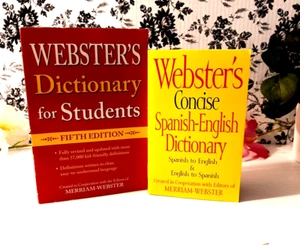 Webster's Dictionary for Students & Webster's Concise Spanish-English Dictionary - Foto 1 di 7