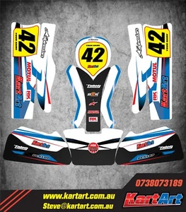 CRG Junior kart new age body KART ART sticker kit STORM STYLE / graphics - Picture 1 of 1