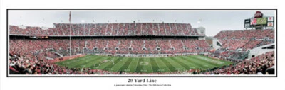 Póster panorámico de fútbol americano NCAA 2012 Ohio State Buckeyes línea de 20 yardas 5013 Foto 1 de 4
