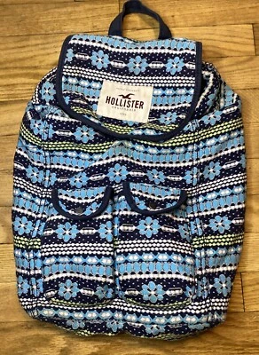 HOLLISTER цветочный рюкзак новый женщин классический SoCal сумка с короткими ручками книга сумка Hobo новый с Ярлыками - Изображение 1 из 4
