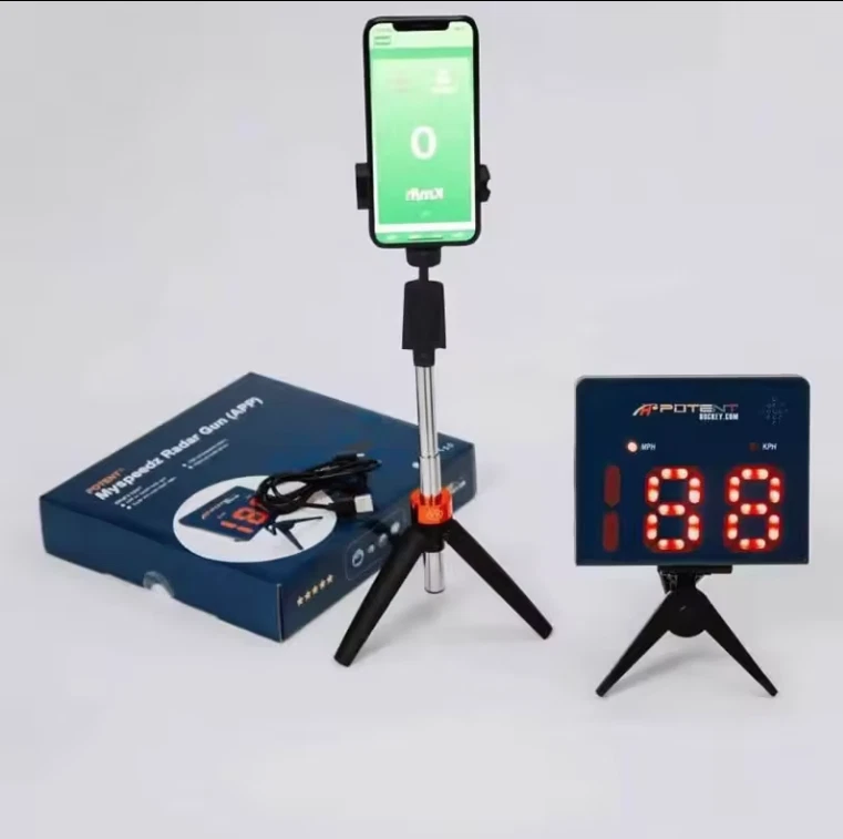 Myspeedz Baseball Training Speed Radar Gun 2.0 with App Support Digital Display - Image 1 of 3
