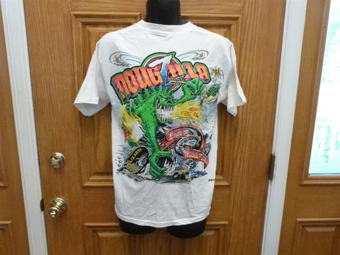 New NHRA Dougzilla Doug Herbert Drag racing Tee T-shirt M Medium Men Snap on Cover