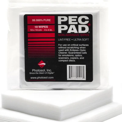 100 WIPES 10 x 10 cm PEC PAD Non-Abrasive Lint-Free Safe Ultra Soft Cleaner - Image 1 of 3