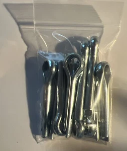 "Lote de 10 pasadores de acero Cotter de 3/16"" X 2"" se adaptan a orificios mínimos de 1/4""" - Imagen 1 de 5