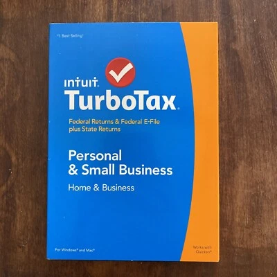 Turbotax 2014 Home And Business Personal Small  Federal And State 424528 - Image 1 of 4
