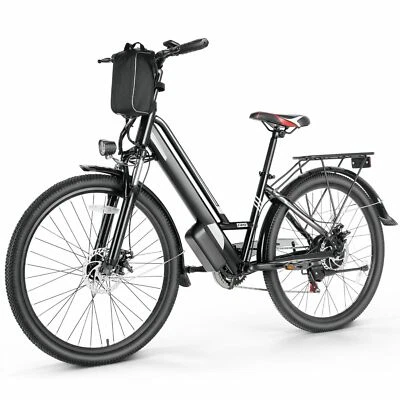 Bicicleta Eléctrica 500W 48V Cruiser Ebike 26" Bicicletas de Cercanías Altura Ajustable NUEVA Foto 1 de 4