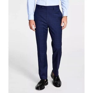 Calvin Klein Mens Slim Fit Plaid Suit Pants 33 X 30 NEW $95  JMROPJSY0871 - Picture 1 of 6