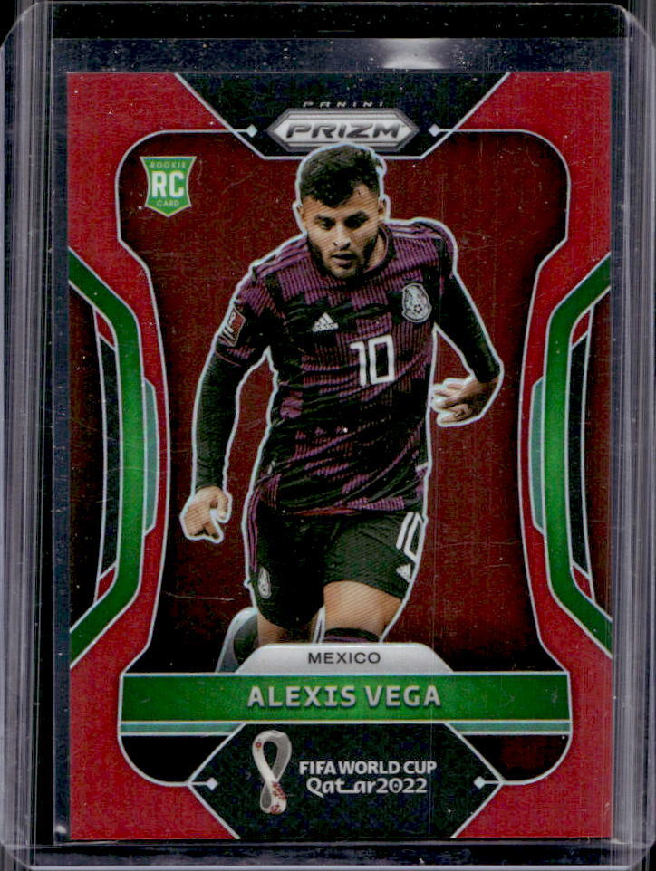 2022 Prizm World Cup Alexis Vega Red Prizm Rookie RC #039/399 Mexico