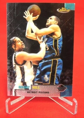 Grant Hill Topps Finest W Coating NBA  Basketball  1999 #41 Mint - Image 1 of 2