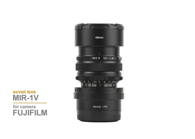 Soviet lens MIR - 1V (2,8/37) Copy Flektogon Mount M42- FX Fujifilm - Image 1 of 4
