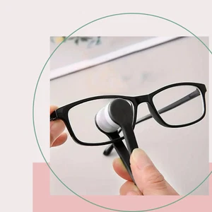 Mikrofaser Brillenreiniger Brille Reiniger Beidseitige Bürste Brillenputztuch - Bild 1 von 4