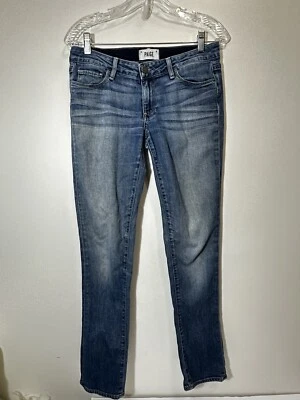 Calça jeans skinny Paige Jimmy Jimmy feminina 25 algodão lavagem lírio tigre 5 bolsos elástica - Imagem 1 de 4