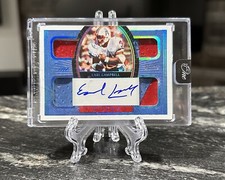 2021 Panini One EARL CAMPBELL Quad Patch On Card Auto /15 HOF Oilers 🔥