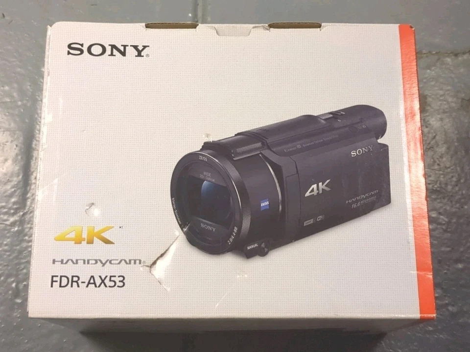 Videocámara Sony FDR-AX53 4K Ultra HD Handycam en caja Foto 1 de 4