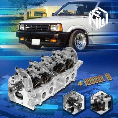 Para 83-87 Mazda 626 B2000 87-93 B2200 Montado Aluminio Culata con Estubos Foto 1 de 4