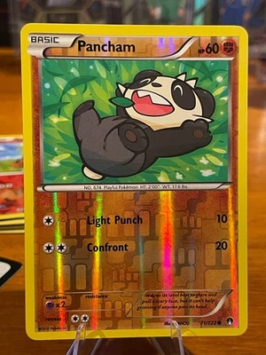 2016 Pokemon XY Breakpoint Pancham 71/122 Reverse Holo MP - Image 1 of 2