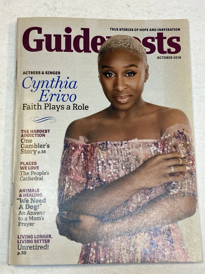 Guideposts Magazine Oct 2019 Cynthia Erivo Gambler Addiction We Need a Dog Faith - Image 1 of 1