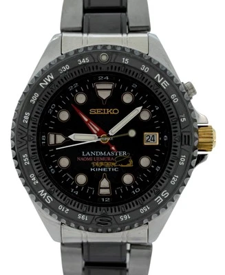 Seiko Kinetic 41mm Land Master Naomi Uemura Ceramic Titanium Watch B+P! SBDW002! - Image 1 of 4