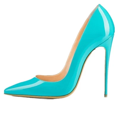 12cm 10cm 8cm High Stiletto Heel Women Pointed Toe Pump Shoes Office Ladies Sexy - Image 1 of 4