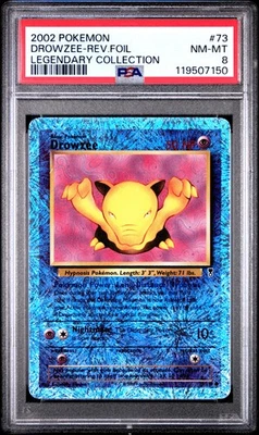 #73 8 Drowzee-Rev.Foil 2002 Pokemon Legendary Collection Legendary Collection - Image 1 of 2