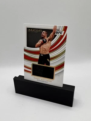 2022 Panini Immaculate Collection UFC 254 Robert Whittaker #FN-RWT2 Worn /10 - Image 1 of 2