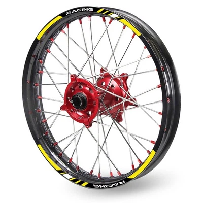 Amarillo 21 pulgadas. Calcomanía adhesiva de llanta de 18" para moto de cross P01 para Yamaha WR250R 19 20 21 22 Foto 1 de 4