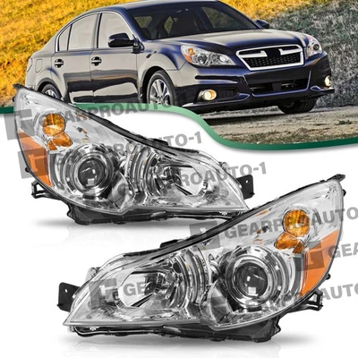 For 2010-2014 Subaru Outback Legacy Projector Headlights Headlamps Assembly L+R - Image 1 of 4