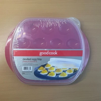 Good Cook - Deviled Egg Tray 14 Capacity Red Picnic Potluck Party Camping - Image 1 of 2