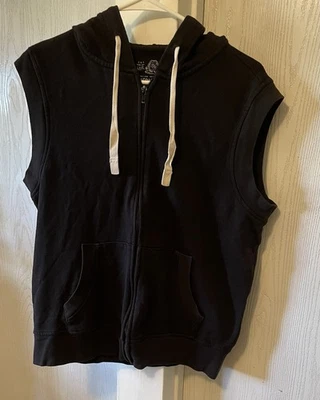 American Rag Cie Hoodie Sweater Sleeveless Medium Gym - Image 1 of 3