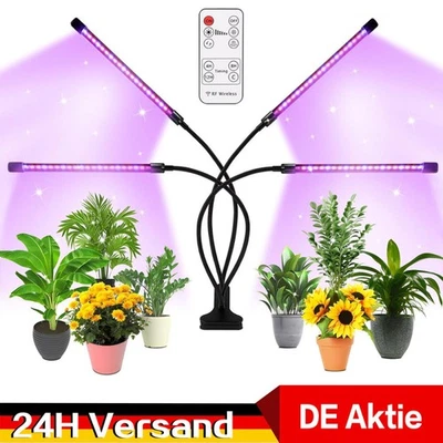 LED Pflanzenlampe 4Strip Vollspektrum Grow Light Lamp für Garten Pflanzen DE - Bild 1 von 4
