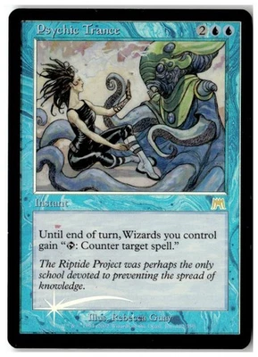 MTG Foil Psychic Trance - Onslaught Moderately Played English - Image 1 of 2