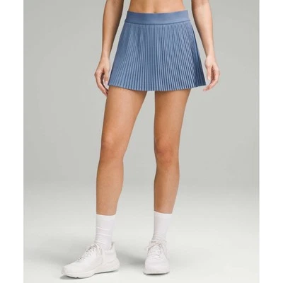 Falda Tenis Lululemon Varsity HighRise Plisada Azul Oasis Talla 14 Pickleball Golf Foto 1 de 4